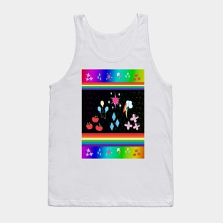 My little Pony - Elements of Harmony Cutie Mark - Mane 6 Tank Top